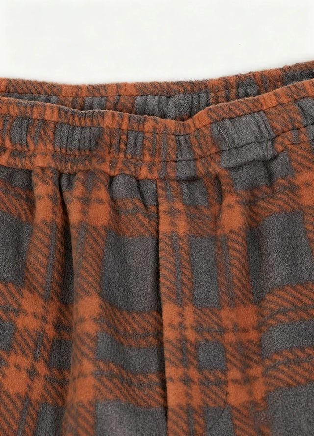 Boys Fleece Plaid Pajama Pants