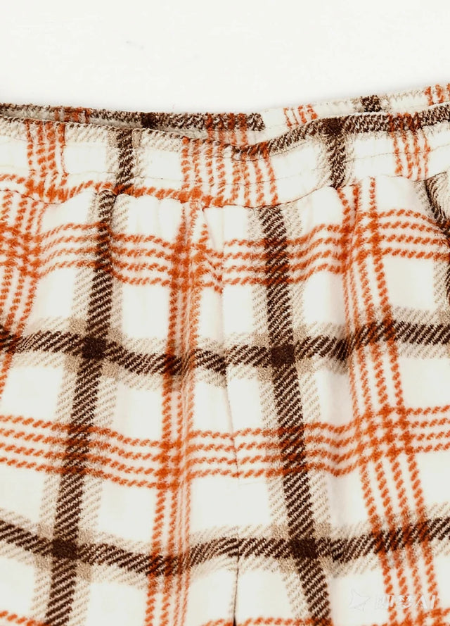 Boys Fleece Plaid Pajama Pants