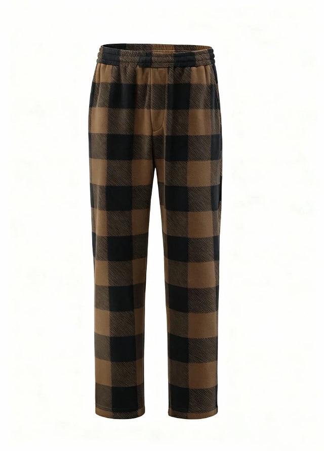 Boys Fleece Plaid Pajama Pants