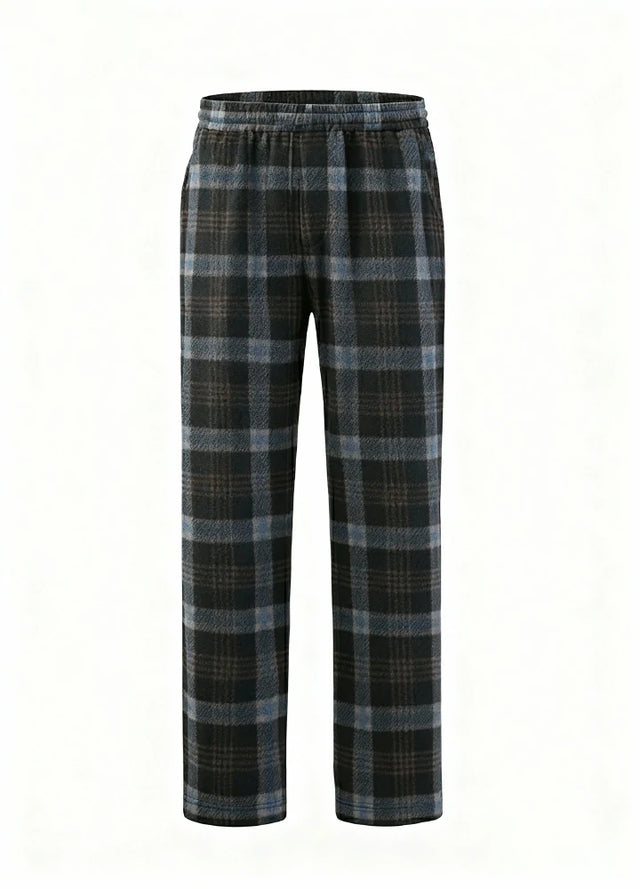 Boys Fleece Plaid Pajama Pants