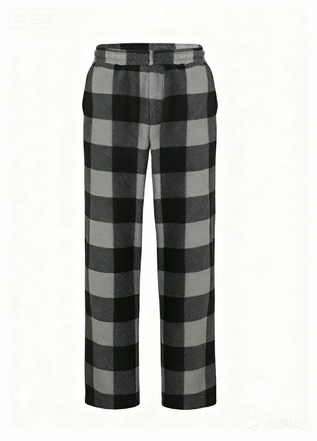 Boys Fleece Plaid Pajama Pants