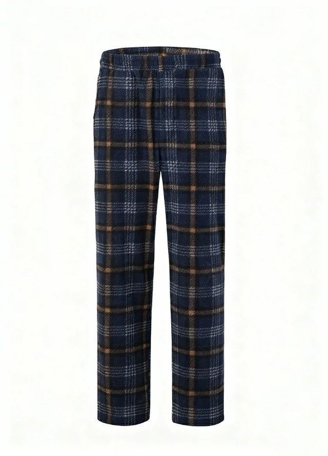 Boys Fleece Plaid Pajama Pants