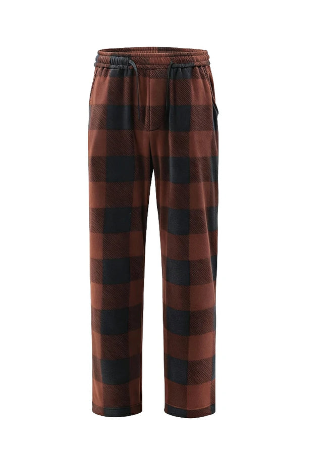Boys Fleece Plaid Pajama Pants