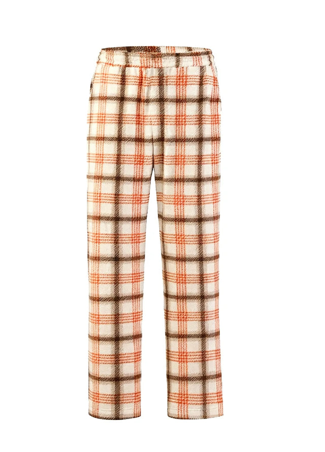 Boys Fleece Plaid Pajama Pants