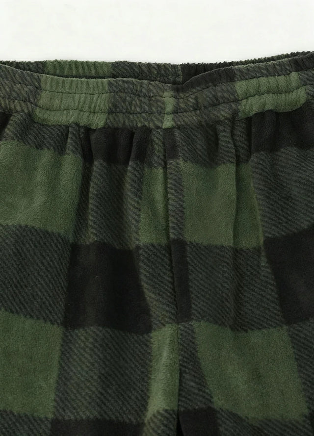 Boys Fleece Plaid Pajama Pants