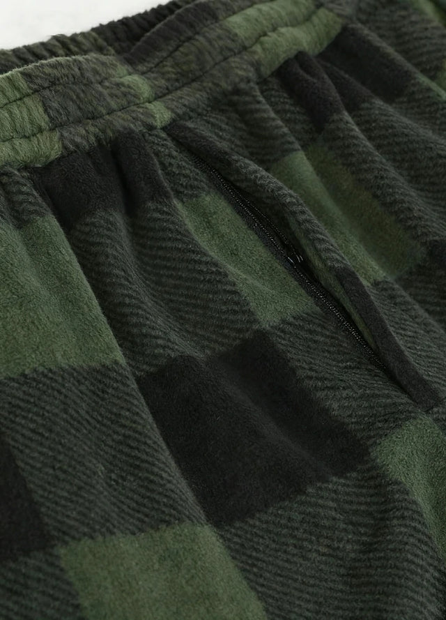 Boys Fleece Plaid Pajama Pants