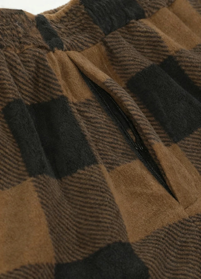 Boys Fleece Plaid Pajama Pants