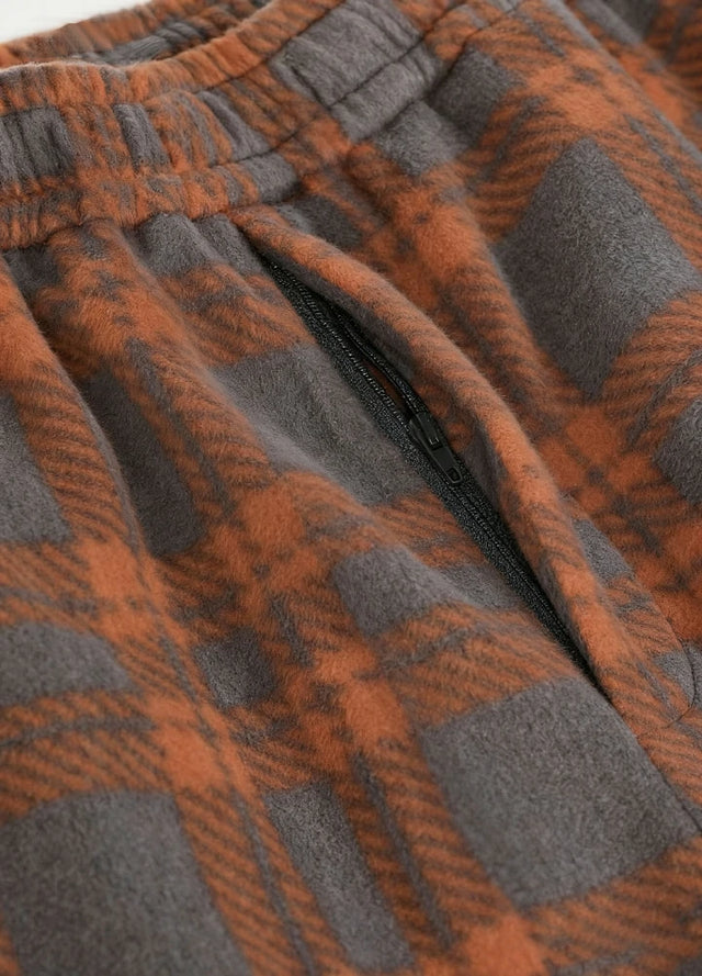 Boys Fleece Plaid Pajama Pants