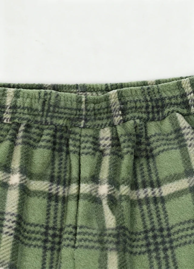 Girl’s Fleece Plaid Pajama Pants