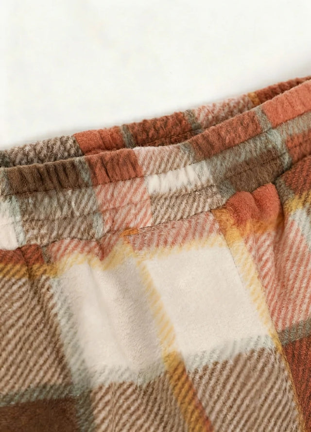 Girl’s Fleece Plaid Pajama Pants