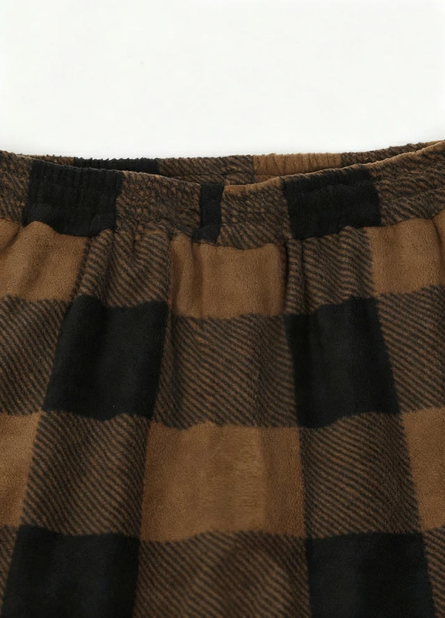 Girl’s Fleece Plaid Pajama Pants