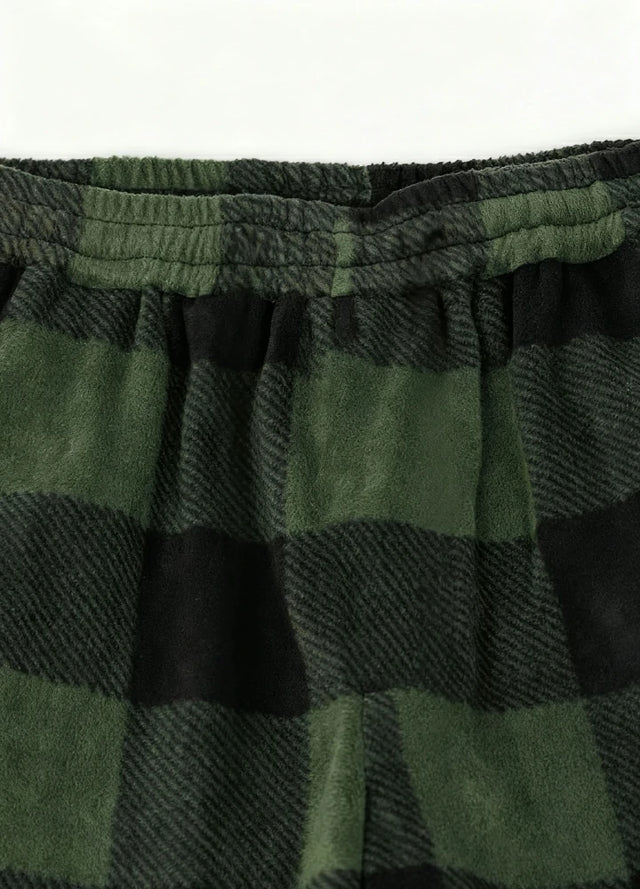 Girl’s Fleece Plaid Pajama Pants