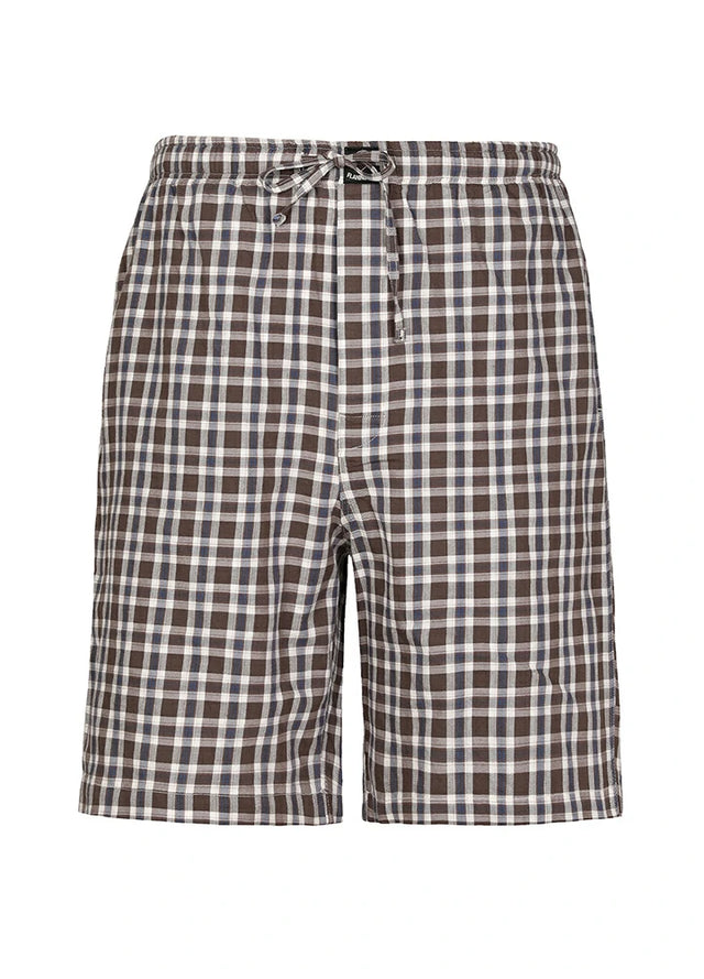 Men's Vintage Plaid Easy Beach Shorts, 8 Inch
