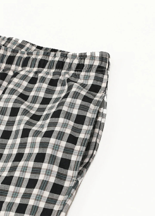 Men's Vintage Plaid Easy Beach Shorts, 8 Inch