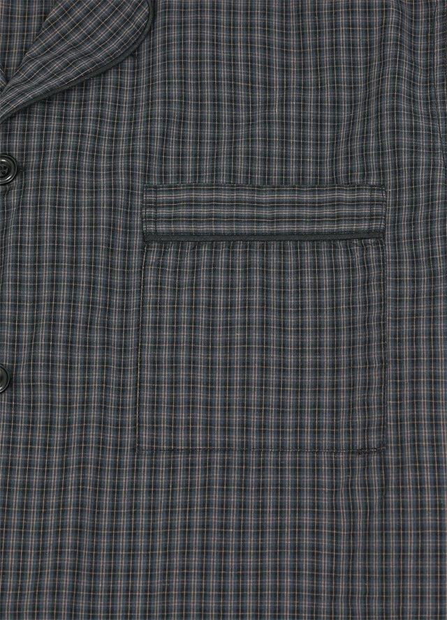 Men's Seersucker Cotton Short Sleeve Pajama Set