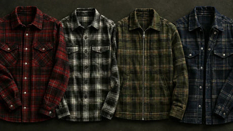 Snap Button vs Button-Up vs Full-Zip Flannel Jackets