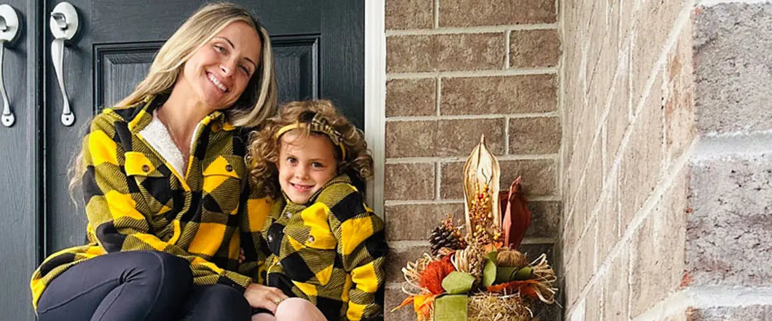 Matching plaid deals family outfits