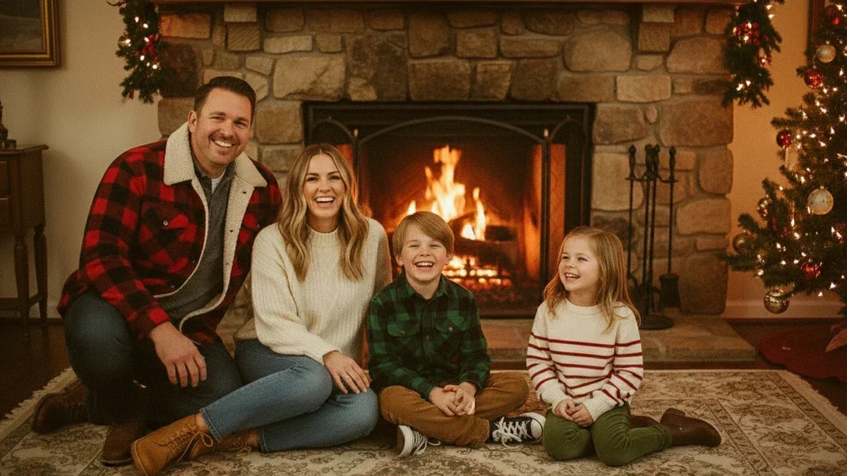 What to Wear for Family Christmas Photos: Flannel Outfit Ideas