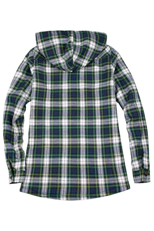 Women's Sherpa Lined Flannel Hoodie – Winter Clearance