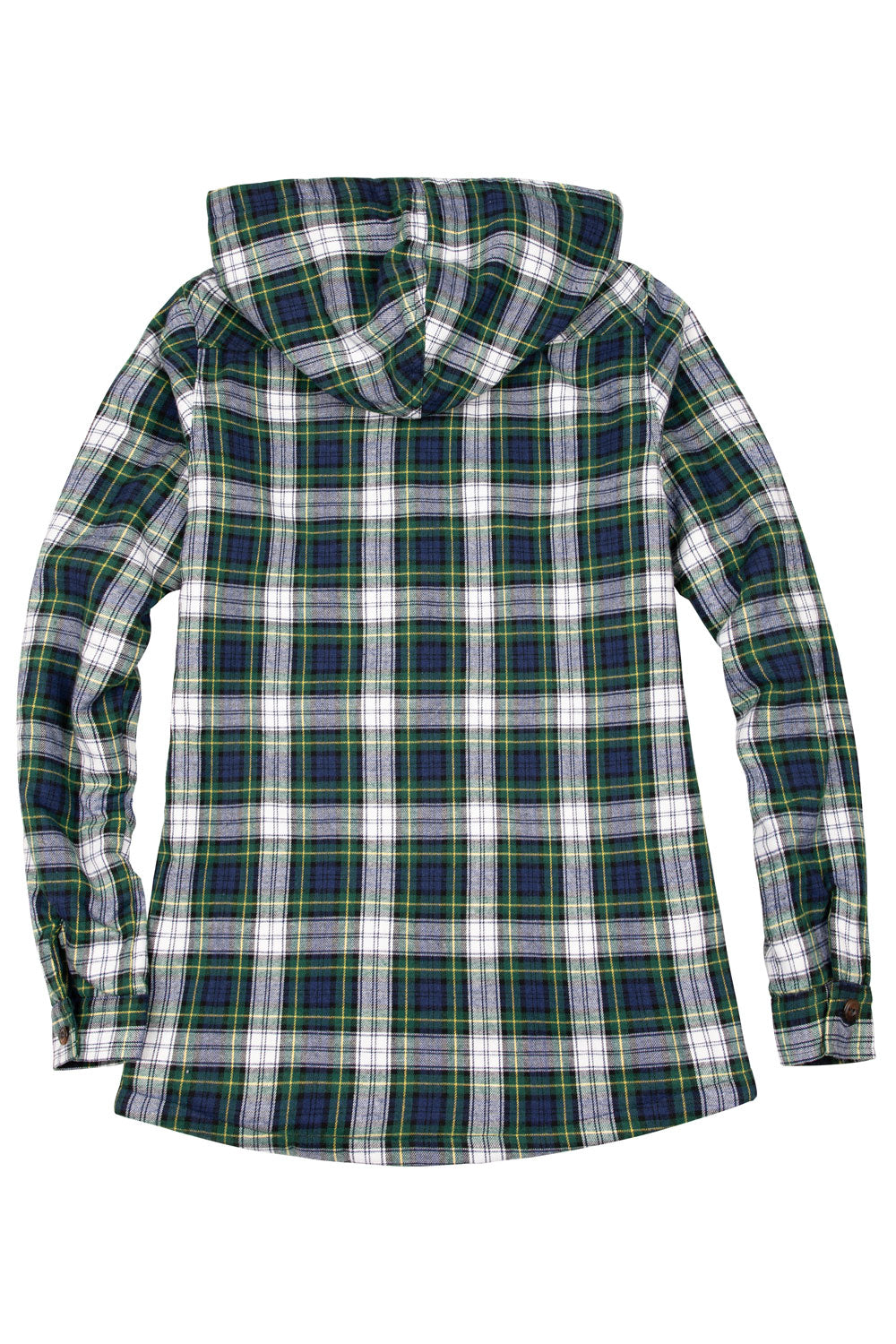 Matching Family Outfits Women s Green Flannel Jacket with Hood FlannelGo