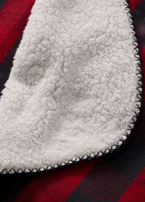 Flannel Sherpa Throw