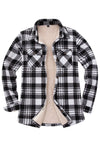 Women's Sherpa Lined Button Up Plaid Shacket