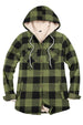 Women's Sherpa Lined Flannel Hoodie – Winter Clearance