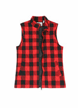 Women's Quilted Plaid Flannel Vest