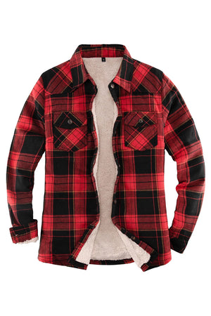 Women's Sherpa Lined Flannel Shirt Jacket, Button Down