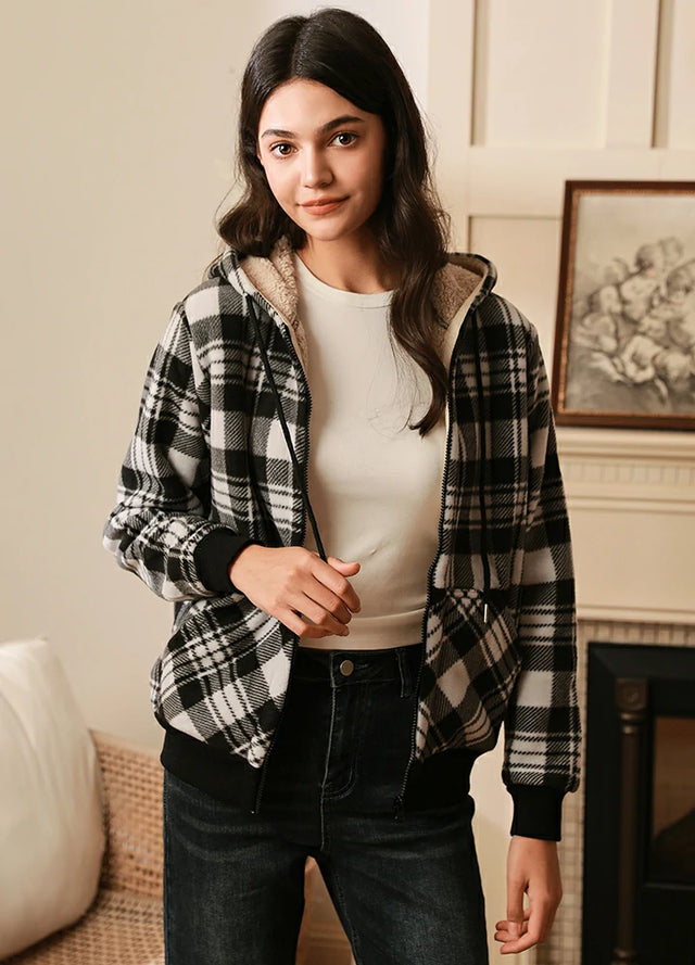 Sherpa lined hoodie jacket new arrivals