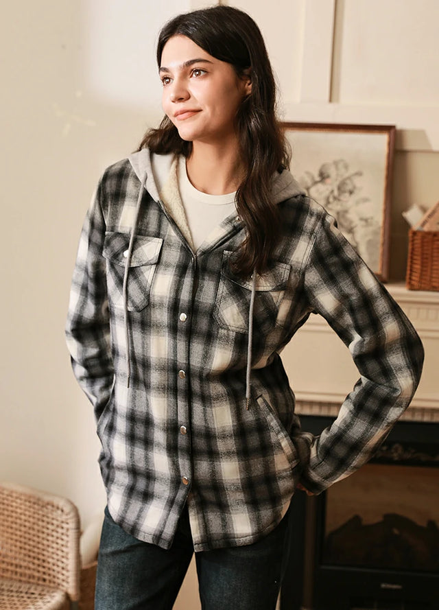 Sherpa lined jacket with hood new arrivals
