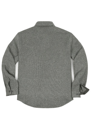 Men's Utility Chunky Knit Fleece lined Shirt Jacket