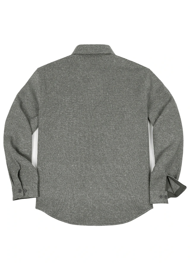 Men's Utility Chunky Knit Fleece lined Shirt Jacket