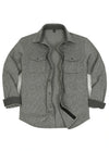 Men's Utility Chunky Knit Fleece lined Shirt Jacket