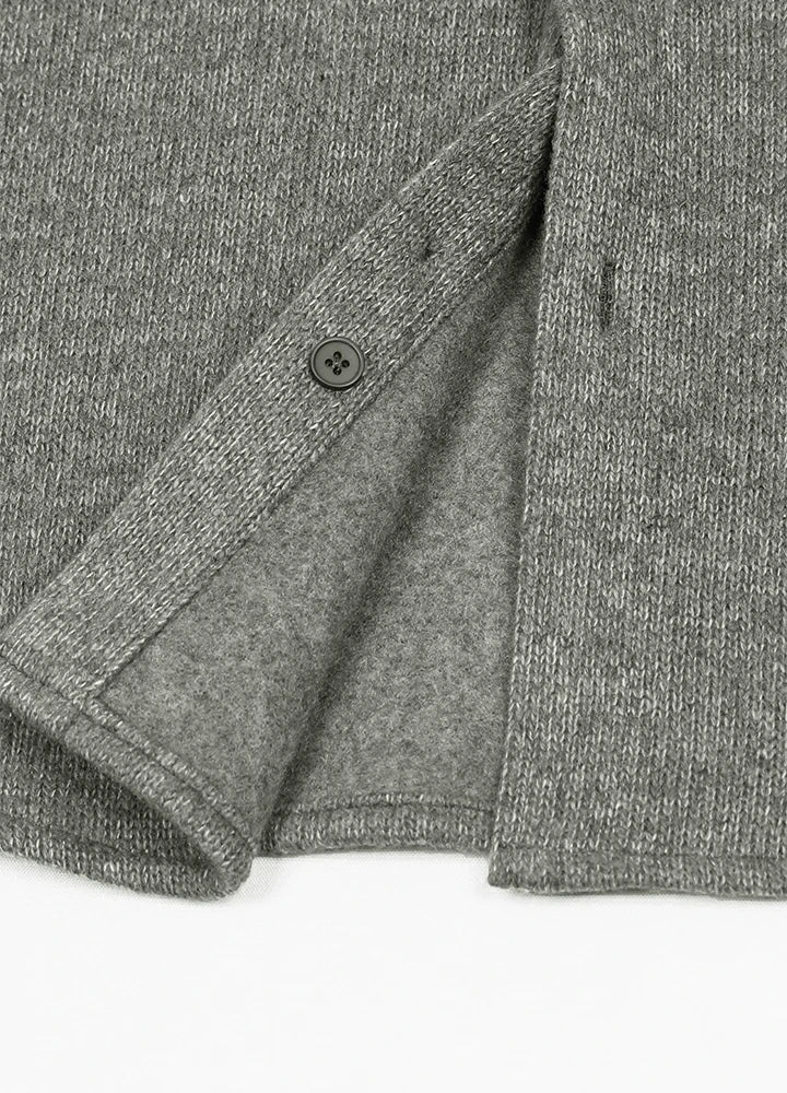 Men's Utility Chunky Knit Fleece lined Shirt Jacket
