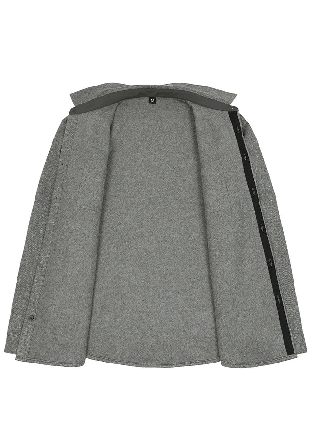 Men's Utility Chunky Knit Fleece lined Shirt Jacket