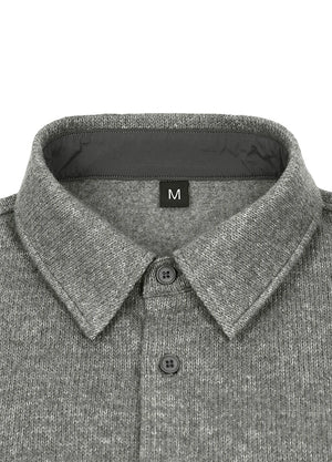 Men's Utility Chunky Knit Fleece lined Shirt Jacket