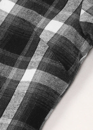 Women's Sherpa-Lined Full Zip Up Flannel Jacket with Fleece Hood
