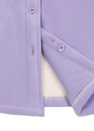 Women's Sherpa Lined Warm Shirt Jacket Button Up Winter Fleece Shirt