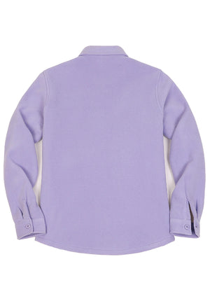 Women's Sherpa Lined Warm Shirt Jacket Button Up Winter Fleece Shirt