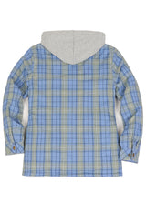 Women's Full Zip Up Quilted Lined Flannel Jacket,Snap Button Closure