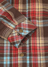 Women's Full Zip Up Quilted Lined Flannel Jacket,Snap Button Closure