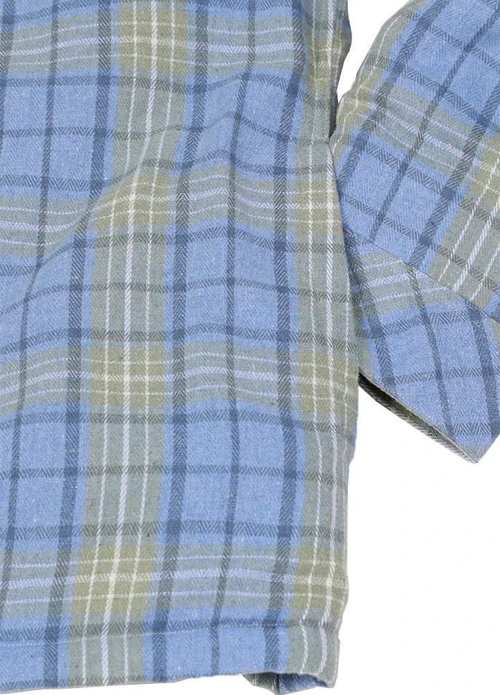 Women's Full Zip Up Quilted Lined Flannel Jacket,Snap Button Closure