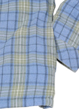 Women's Full Zip Up Quilted Lined Flannel Jacket,Snap Button Closure