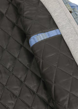 Women's Full Zip Up Quilted Lined Flannel Jacket,Snap Button Closure