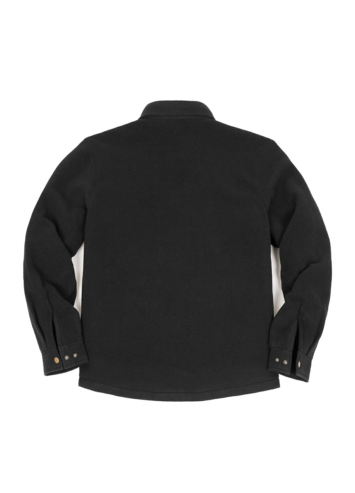 Men's Quilted Lined Snap Button Shirt Jacket