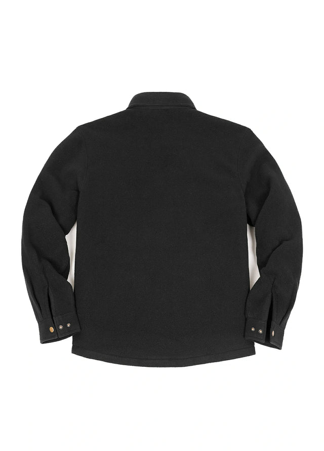 Men's Quilted Lined Snap Button Shirt Jacket