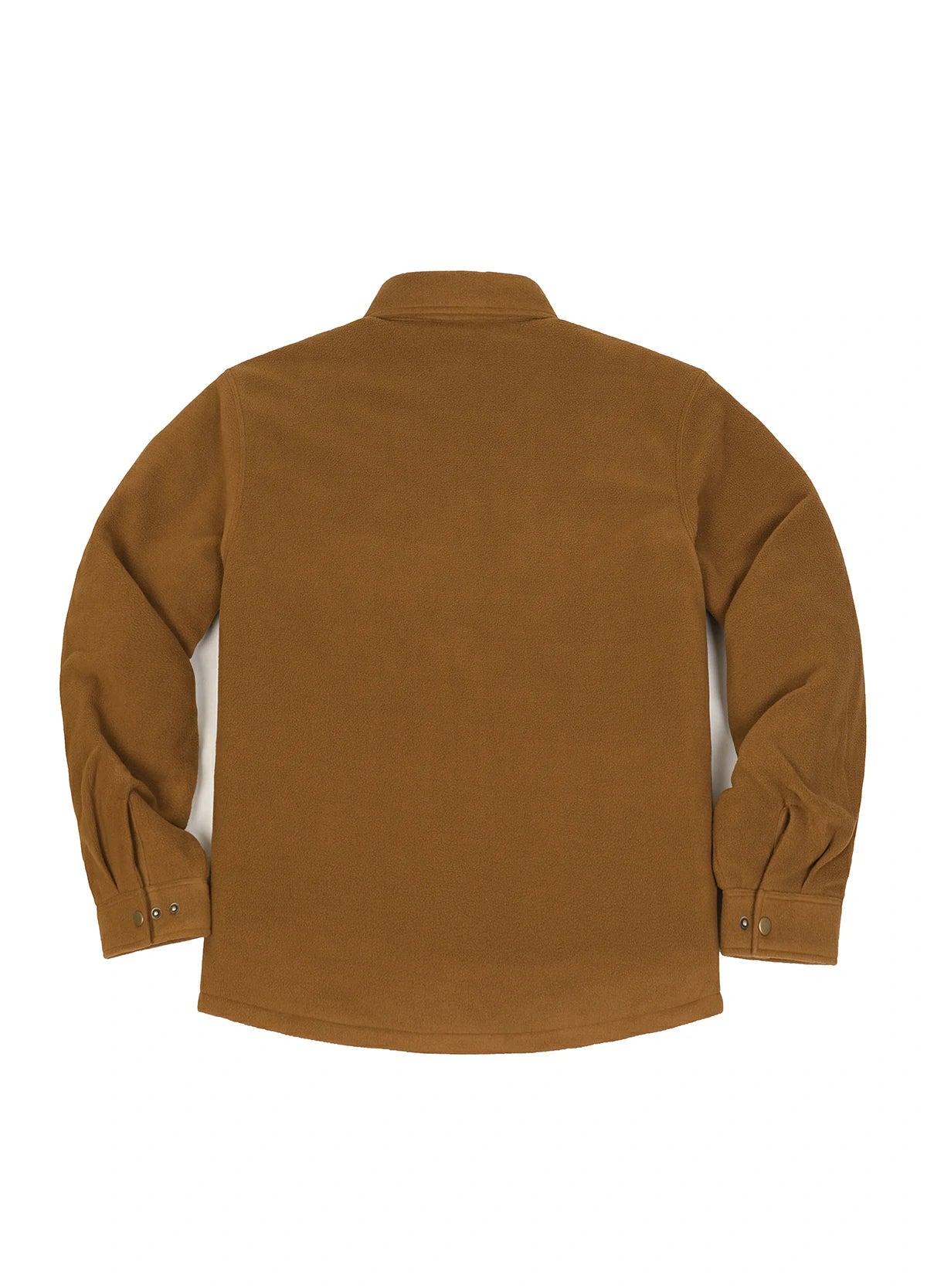 Men's Quilted Lined Snap Button Shirt Jacket