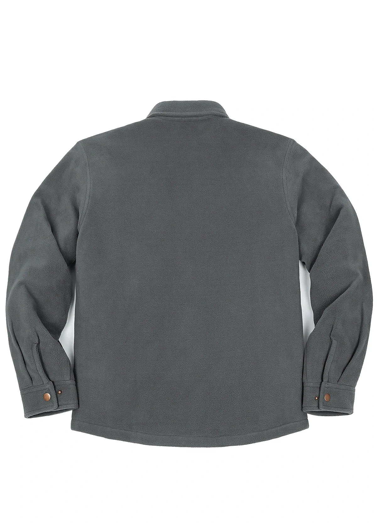 Men's Quilted Lined Snap Button Shirt Jacket
