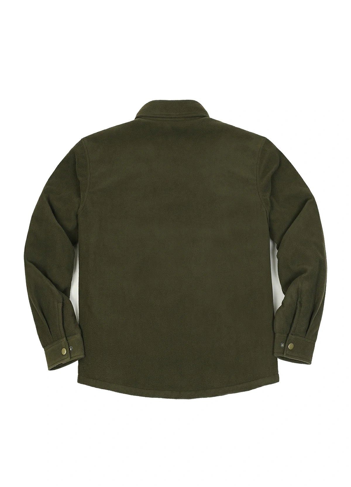 Men's Quilted Lined Snap Button Shirt Jacket